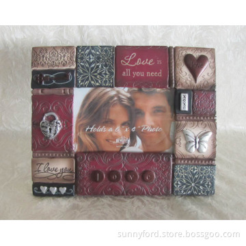 Antique Polyresin Photo Frame (SFR0530)